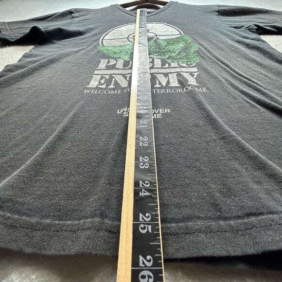 Supreme Undercover Shirt Mens Medium Black Public Enemy Terrordome Made USA Tee - Picture 5 of 10